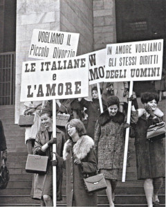 Interno 1962 manifestazione per il divorzio